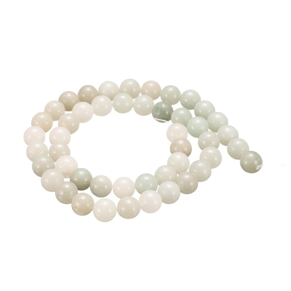 3472 100pcs Natural Stone Beads 8mm Green Grass Agate Round Gemstone Stone